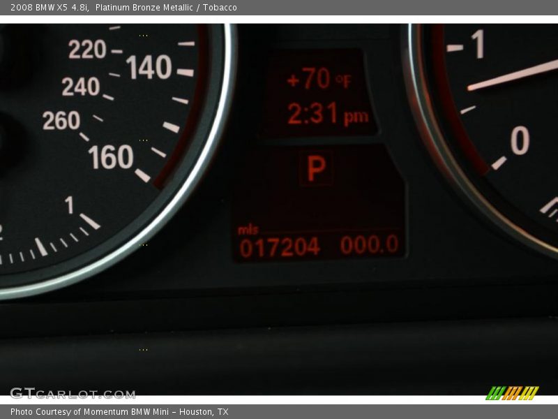 Platinum Bronze Metallic / Tobacco 2008 BMW X5 4.8i