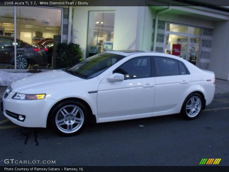 White Diamond Pearl / Ebony 2008 Acura TL 3.2