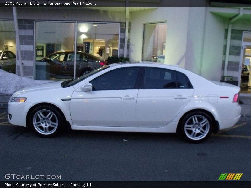 White Diamond Pearl / Ebony 2008 Acura TL 3.2