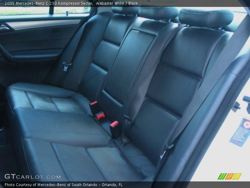 Alabaster White / Black 2005 Mercedes-Benz C 230 Kompressor Sedan