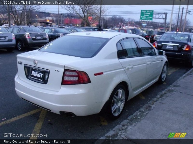 White Diamond Pearl / Ebony 2008 Acura TL 3.2