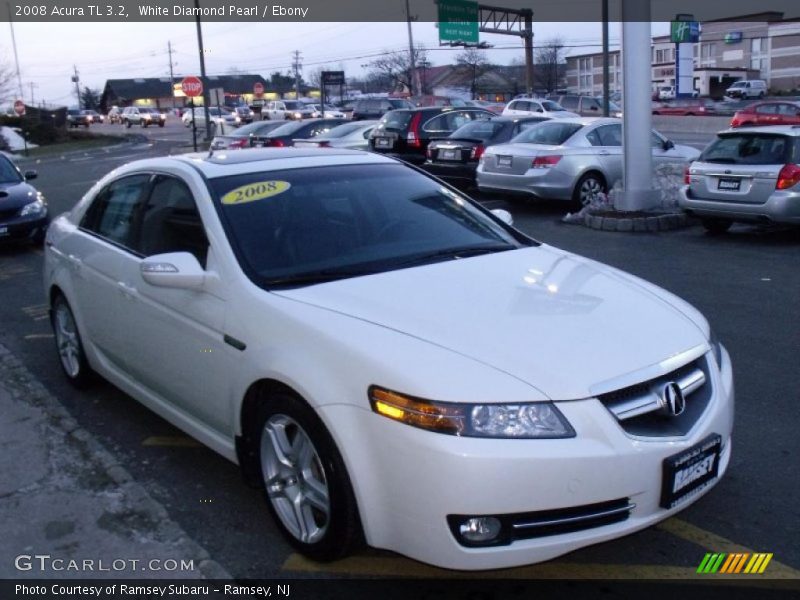 White Diamond Pearl / Ebony 2008 Acura TL 3.2