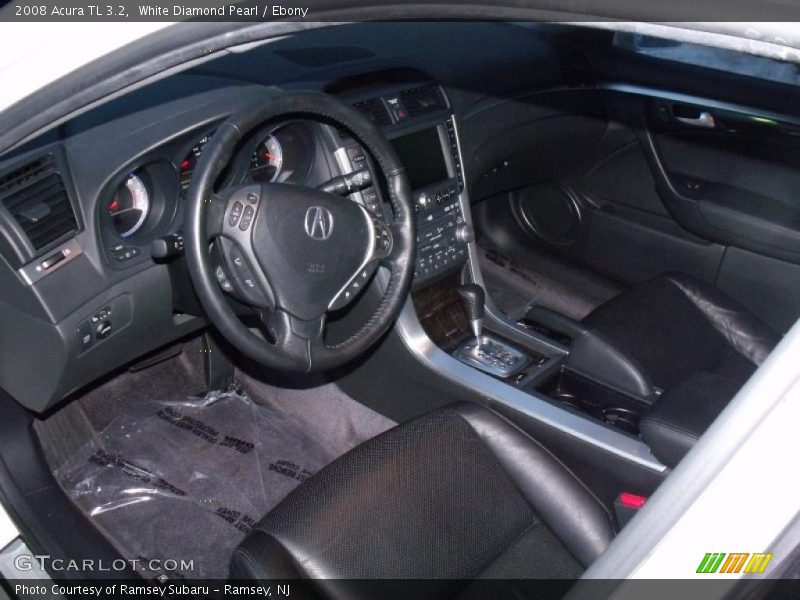 White Diamond Pearl / Ebony 2008 Acura TL 3.2