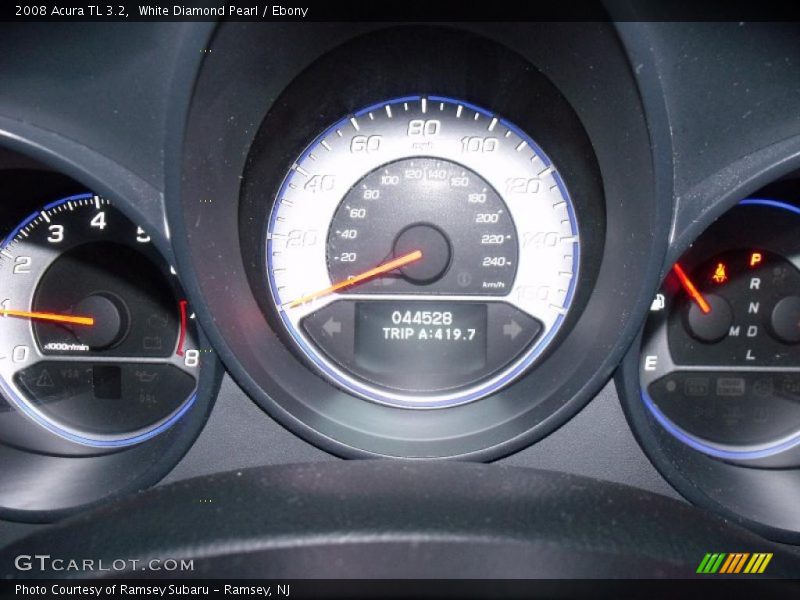 White Diamond Pearl / Ebony 2008 Acura TL 3.2
