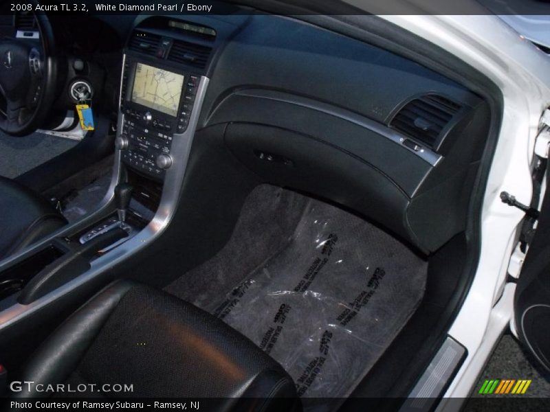 White Diamond Pearl / Ebony 2008 Acura TL 3.2