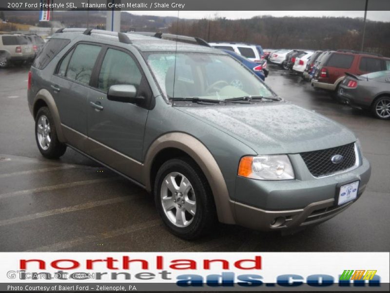Titanium Green Metallic / Shale Grey 2007 Ford Freestyle SEL
