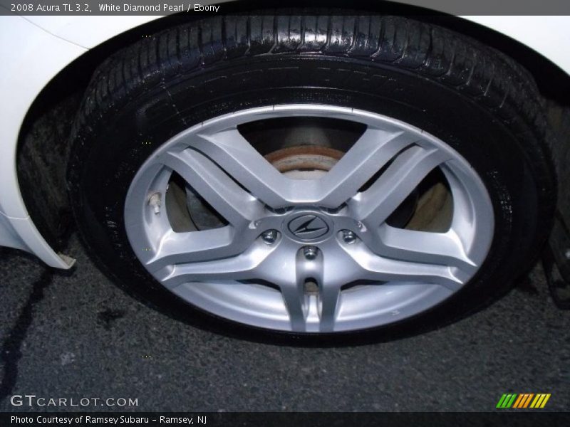 White Diamond Pearl / Ebony 2008 Acura TL 3.2