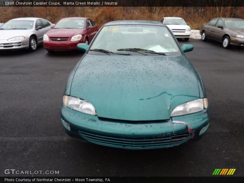 Manta Green Metallic / Neutral 1998 Chevrolet Cavalier Coupe