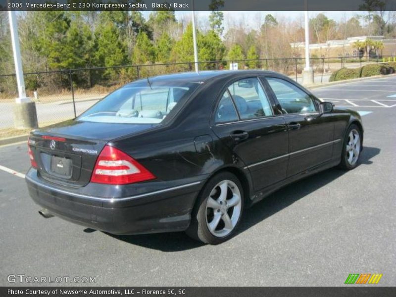Black / Black 2005 Mercedes-Benz C 230 Kompressor Sedan