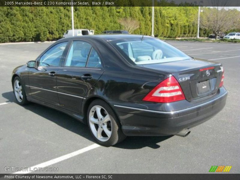 Black / Black 2005 Mercedes-Benz C 230 Kompressor Sedan