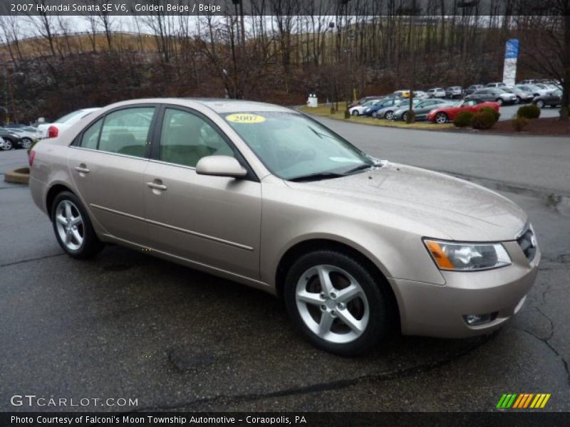 Golden Beige / Beige 2007 Hyundai Sonata SE V6
