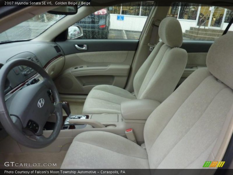 Golden Beige / Beige 2007 Hyundai Sonata SE V6