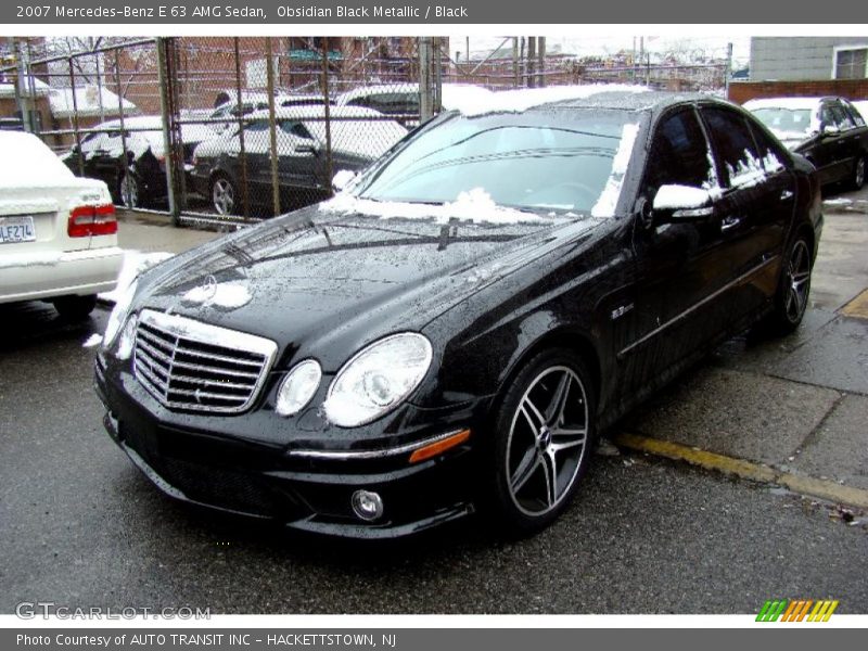 Obsidian Black Metallic / Black 2007 Mercedes-Benz E 63 AMG Sedan