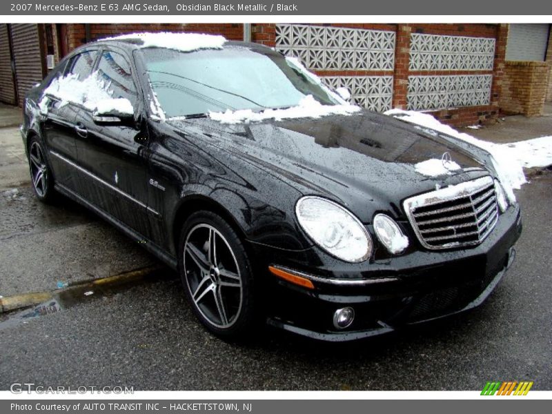 Obsidian Black Metallic / Black 2007 Mercedes-Benz E 63 AMG Sedan