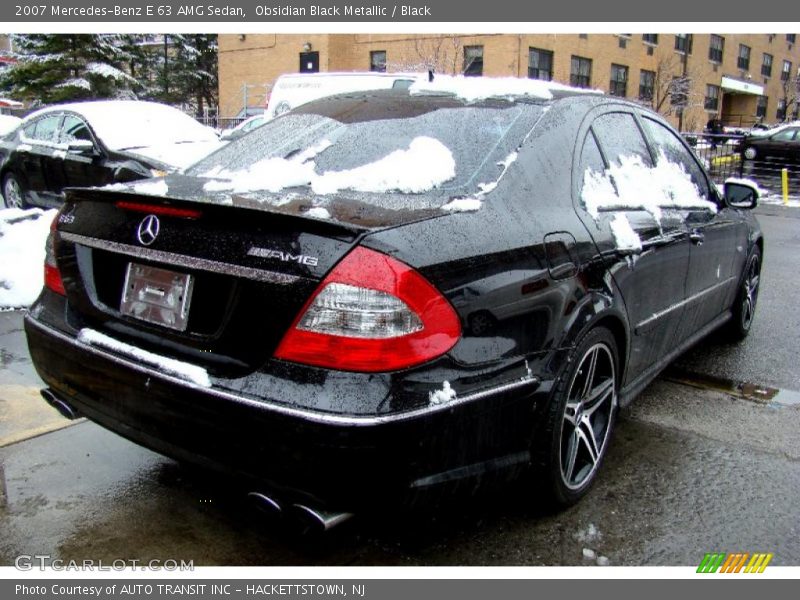 Obsidian Black Metallic / Black 2007 Mercedes-Benz E 63 AMG Sedan