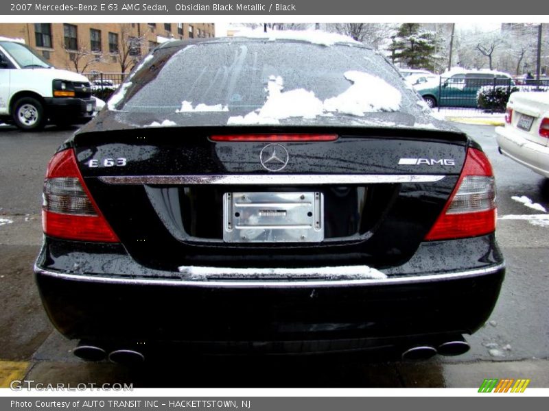 Obsidian Black Metallic / Black 2007 Mercedes-Benz E 63 AMG Sedan