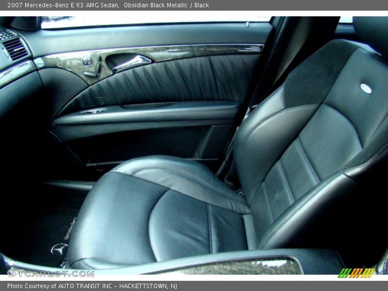  2007 E 63 AMG Sedan Black Interior