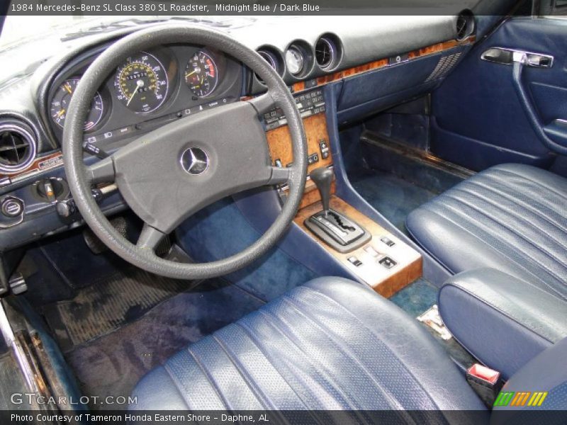 Dark Blue Interior - 1984 SL Class 380 SL Roadster 