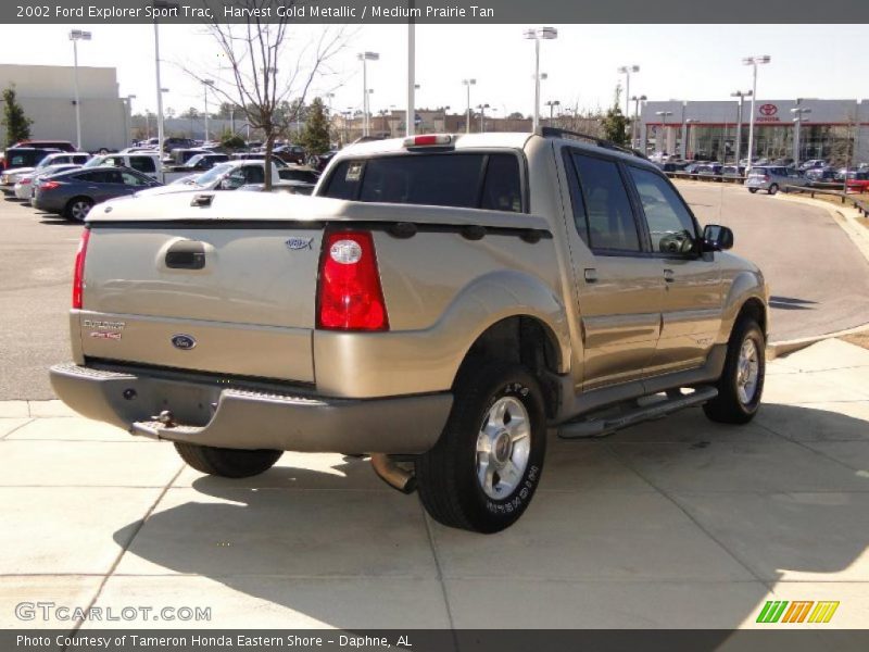 Harvest Gold Metallic / Medium Prairie Tan 2002 Ford Explorer Sport Trac