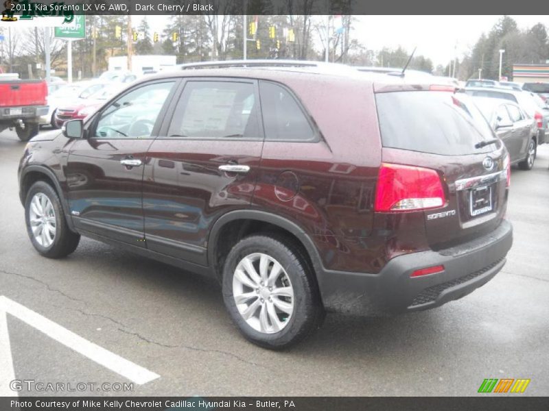 Dark Cherry / Black 2011 Kia Sorento LX V6 AWD