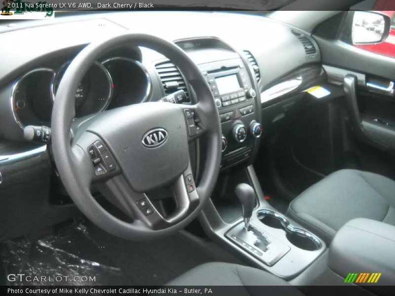Dark Cherry / Black 2011 Kia Sorento LX V6 AWD