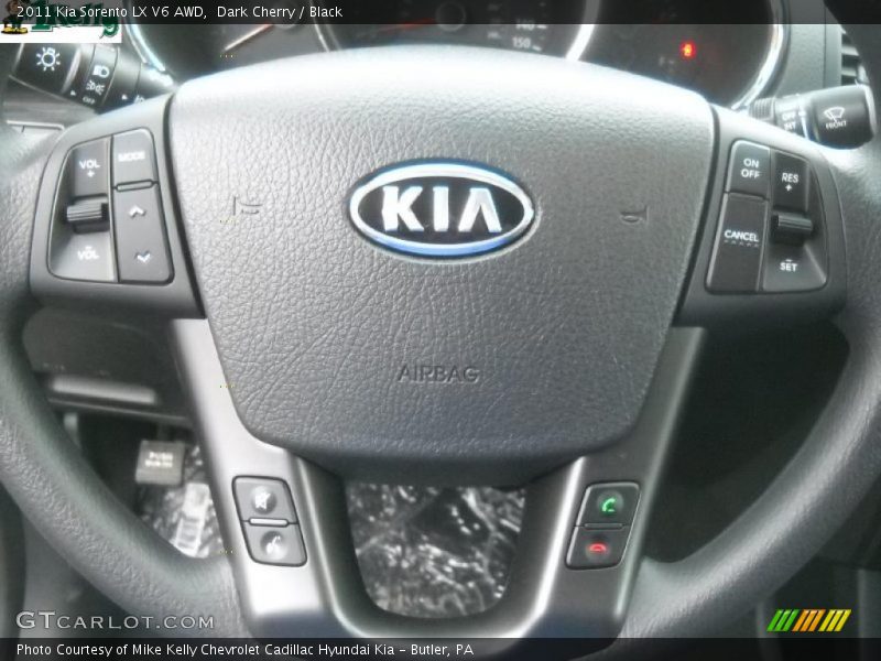 Dark Cherry / Black 2011 Kia Sorento LX V6 AWD