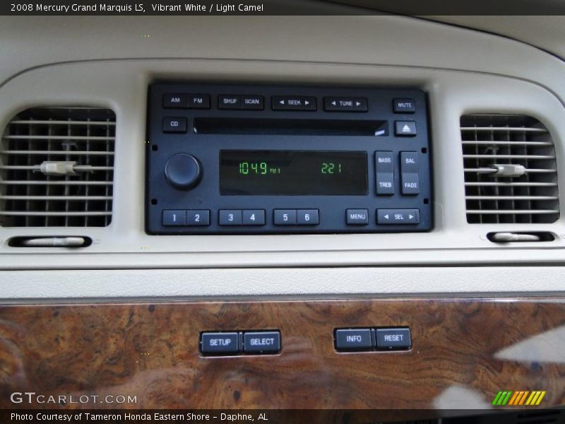 Vibrant White / Light Camel 2008 Mercury Grand Marquis LS