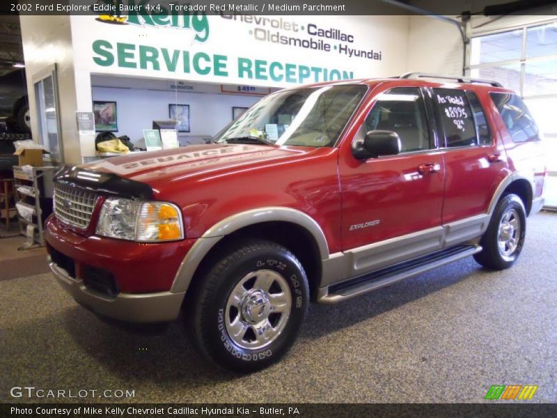 Toreador Red Metallic / Medium Parchment 2002 Ford Explorer Eddie Bauer 4x4
