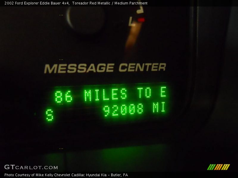 Toreador Red Metallic / Medium Parchment 2002 Ford Explorer Eddie Bauer 4x4