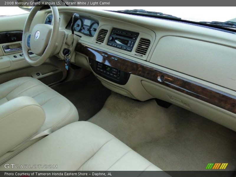 Vibrant White / Light Camel 2008 Mercury Grand Marquis LS