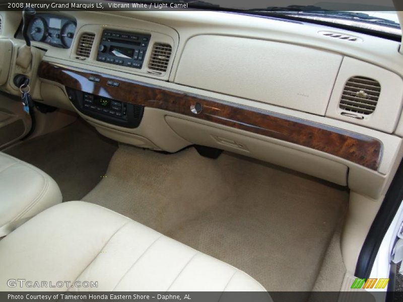 Vibrant White / Light Camel 2008 Mercury Grand Marquis LS