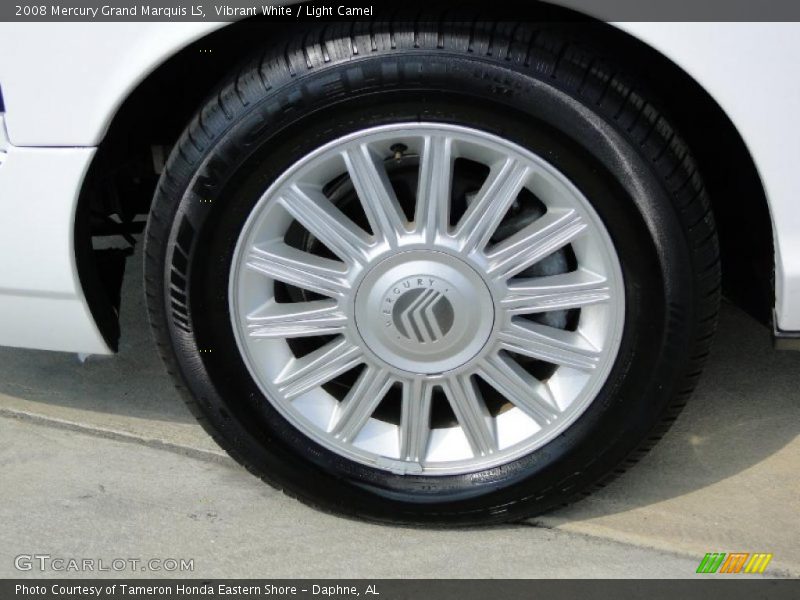 Vibrant White / Light Camel 2008 Mercury Grand Marquis LS
