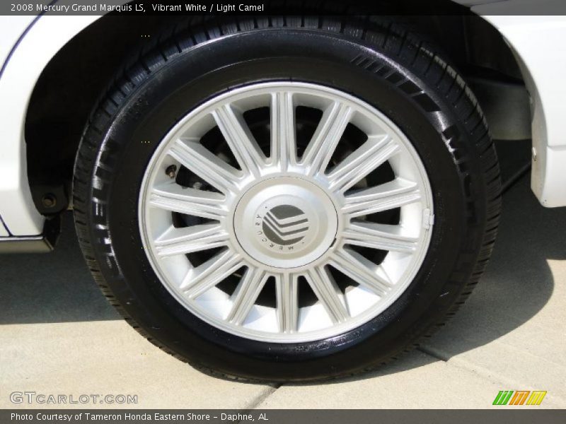 Vibrant White / Light Camel 2008 Mercury Grand Marquis LS
