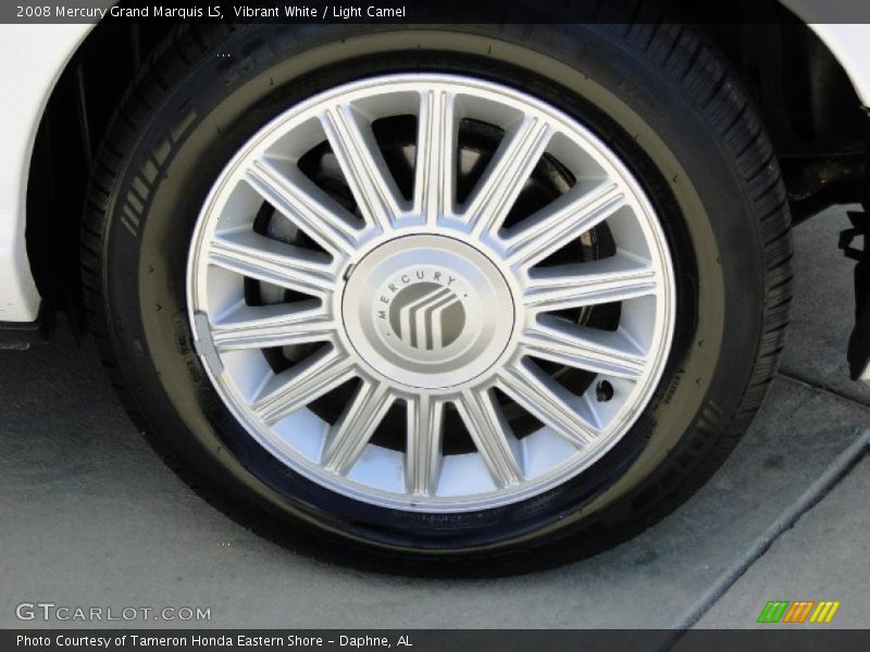 Vibrant White / Light Camel 2008 Mercury Grand Marquis LS