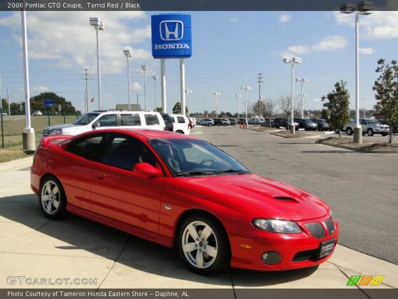 Torrid Red / Black 2006 Pontiac GTO Coupe