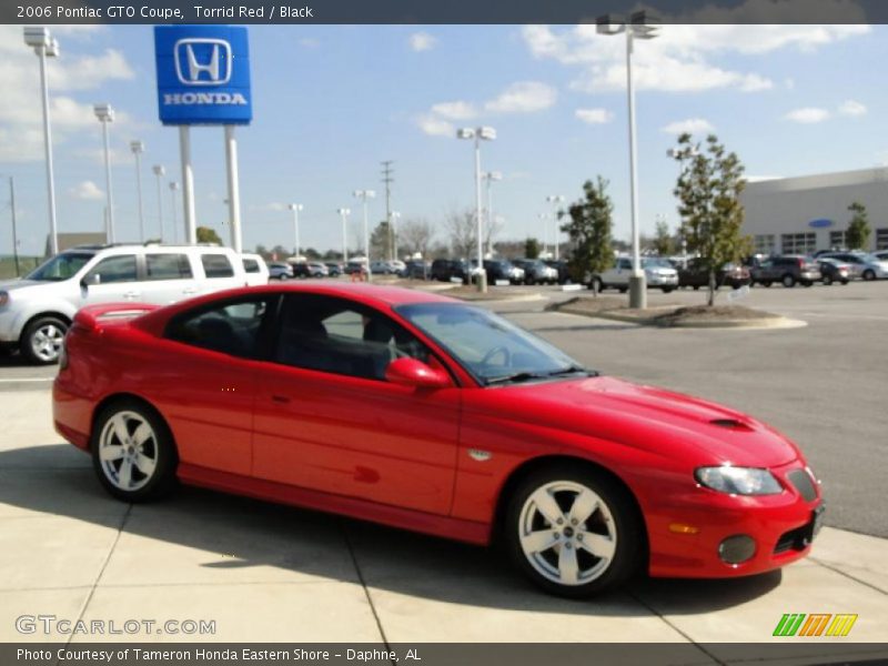 Torrid Red / Black 2006 Pontiac GTO Coupe