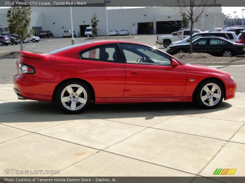 Torrid Red / Black 2006 Pontiac GTO Coupe