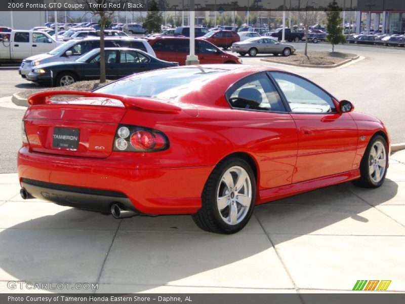 Torrid Red / Black 2006 Pontiac GTO Coupe