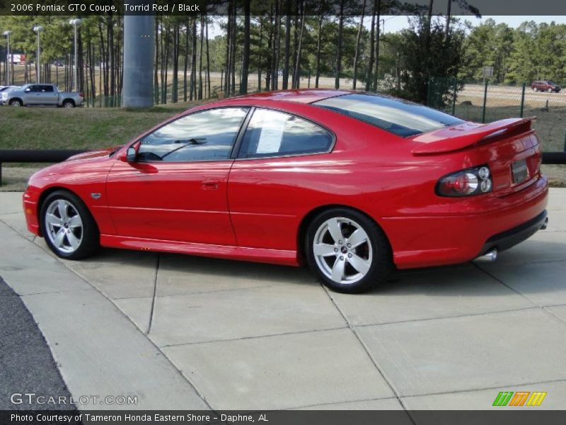 Torrid Red / Black 2006 Pontiac GTO Coupe