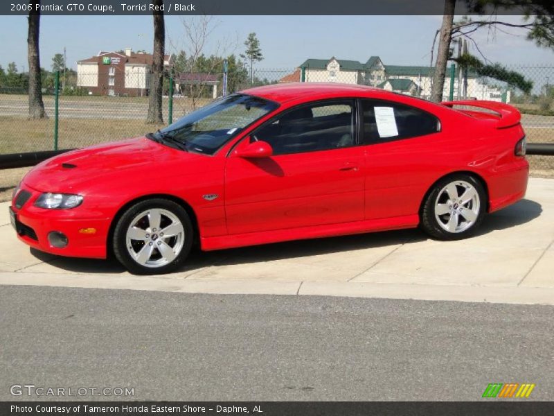 Torrid Red / Black 2006 Pontiac GTO Coupe