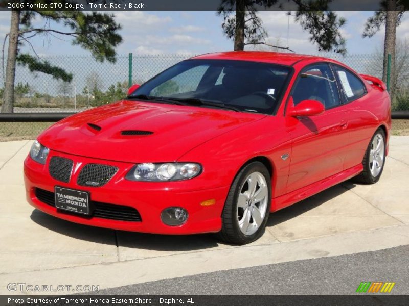 Torrid Red / Black 2006 Pontiac GTO Coupe