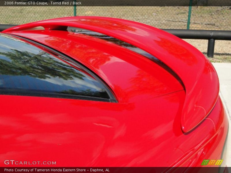 Torrid Red / Black 2006 Pontiac GTO Coupe