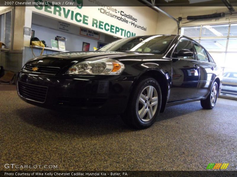 Black / Gray 2007 Chevrolet Impala LS