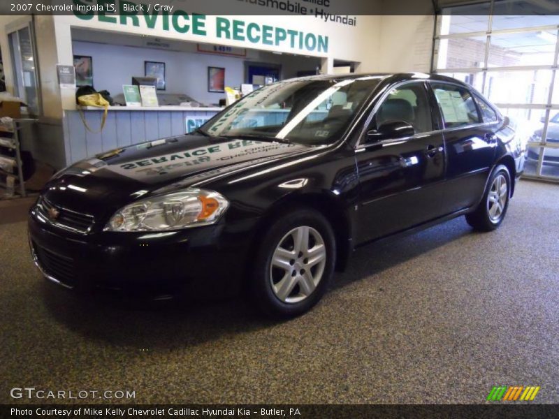 Black / Gray 2007 Chevrolet Impala LS