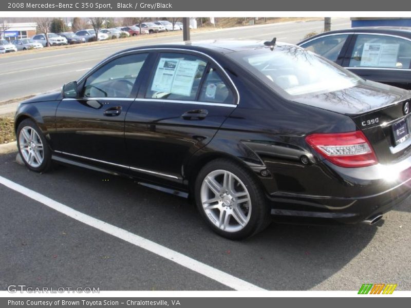 Black / Grey/Black 2008 Mercedes-Benz C 350 Sport