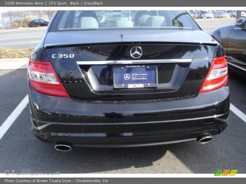Black / Grey/Black 2008 Mercedes-Benz C 350 Sport