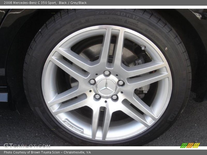 Black / Grey/Black 2008 Mercedes-Benz C 350 Sport