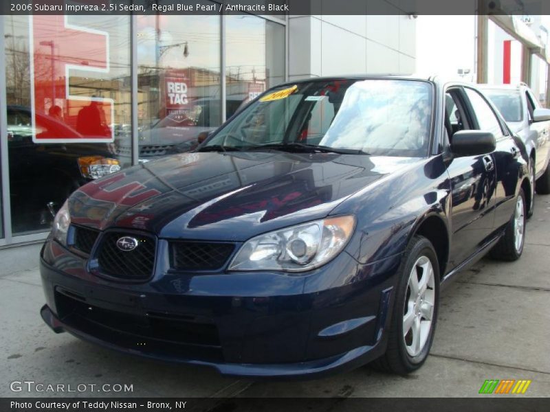 Regal Blue Pearl / Anthracite Black 2006 Subaru Impreza 2.5i Sedan