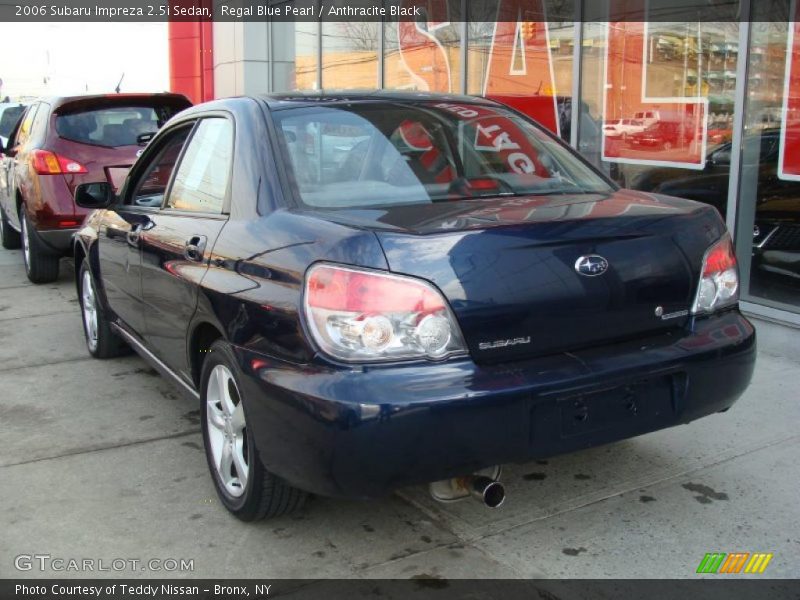 Regal Blue Pearl / Anthracite Black 2006 Subaru Impreza 2.5i Sedan