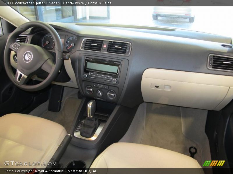 Candy White / Cornsilk Beige 2011 Volkswagen Jetta SE Sedan